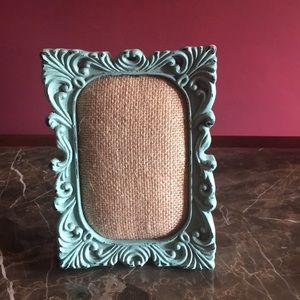 Distressed teal frame